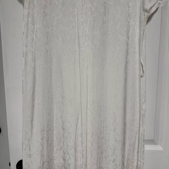 Kikisix Made in Italy Ivory Women's Floral Button Down Maxi Dress Size M/L - Picture 16 of 16